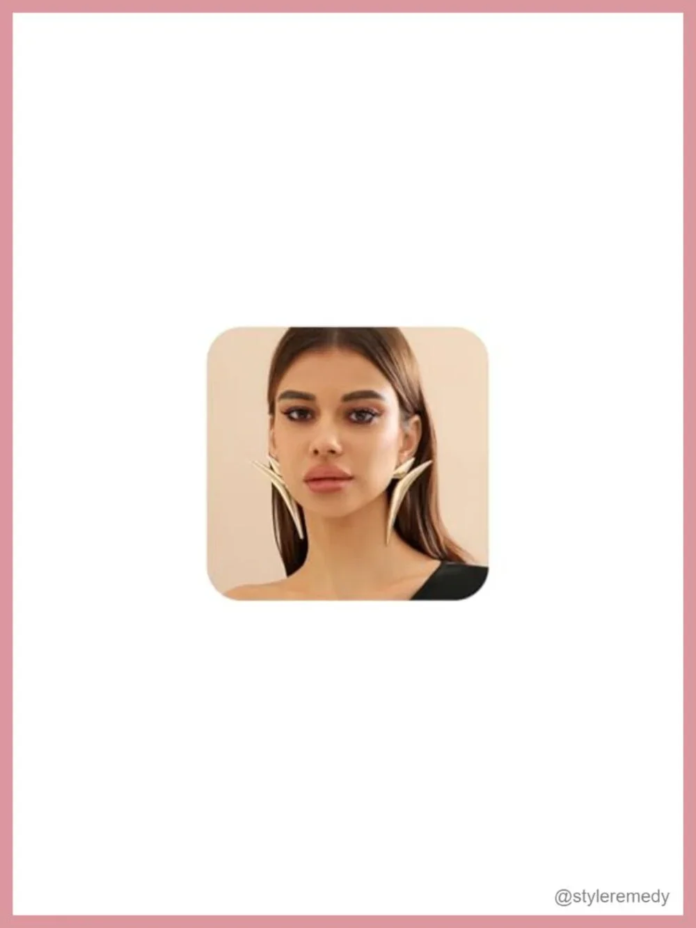 Oversized Geometric Dangle Earrings Y2K Big Irregular Drop Earring Vintage Punk
